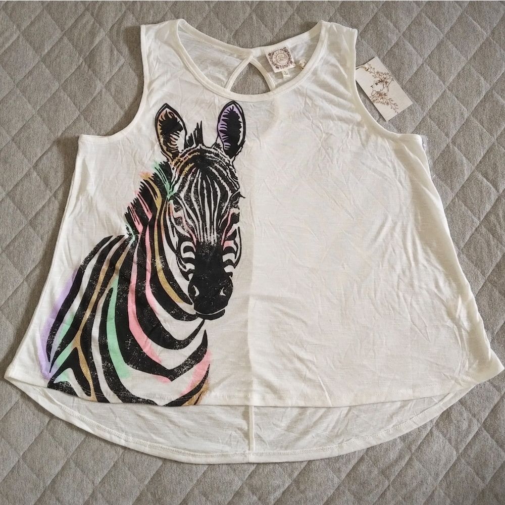TRU Self Zebra🦓 Swing Tank - NWT